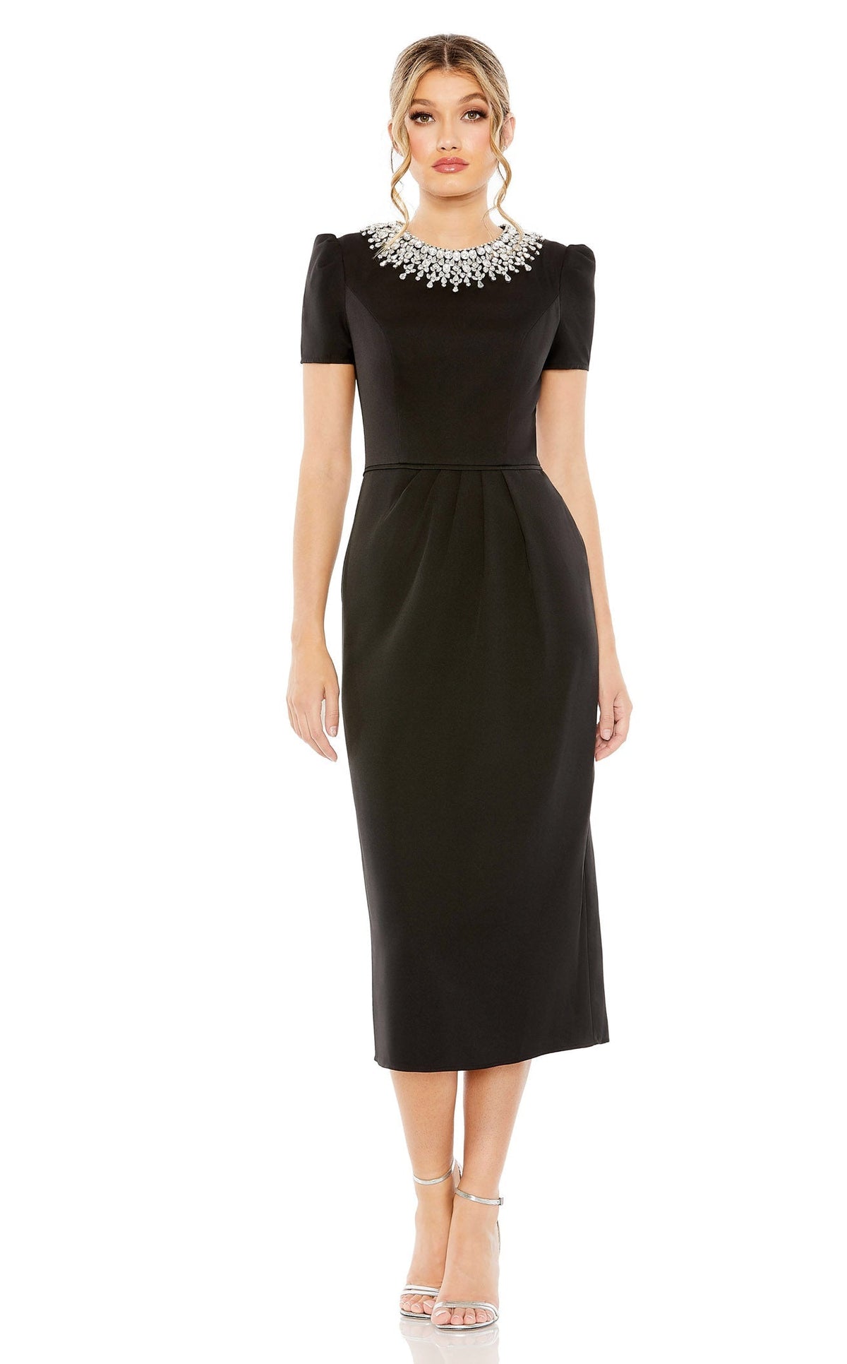 mac duggal black midi dress Mac Duggal 49606 Dress