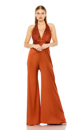 1 of 6 Mac Duggal 49810 Jumpsuit Rust