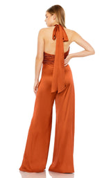 5 of 6 Mac Duggal 49810 Jumpsuit Rust