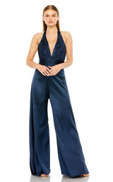 2 of 6 Mac Duggal 49810 Jumpsuit Sapphire