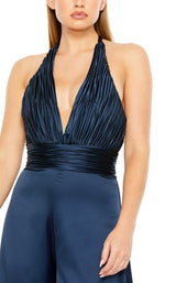 4 of 6 Mac Duggal 49810 Jumpsuit Sapphire