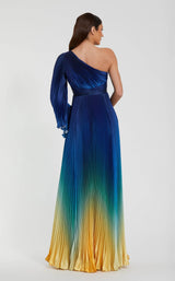 3 of 3 Mac Duggal 49903 Blue Ombre