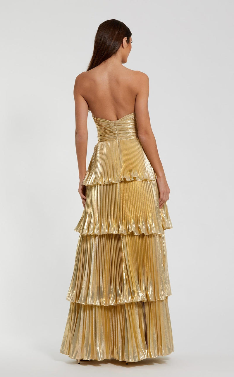 gold mac duggal dress 49911 A-Line Satin Antique 6 Neckline_High Neck