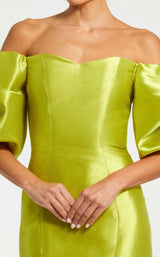 5 of 12 Mac Duggal 50677 Chartreuse