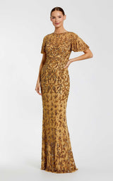 1 of 3 Mac Duggal 5491 Nude/Gold