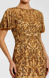2 of 3 Mac Duggal 5491 Nude/Gold