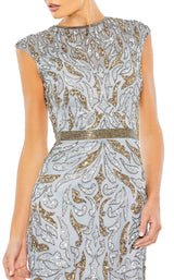 6 of 6 Mac Duggal 5532 Platinum/Gold