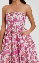 2 of 3 Mac Duggal 56092 Pink-Multi