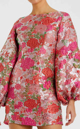 2 of 4 Mac Duggal 56106 Pink-Multi