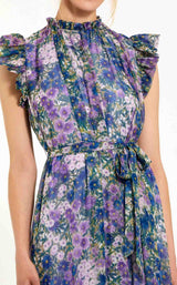 2 of 3 Mac Duggal 56116 Lilac Multi