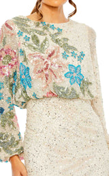 12 of 13 Mac Duggal 5615 Nude-Multi