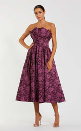 1 of 3 Mac Duggal 56159 Magenta Multi