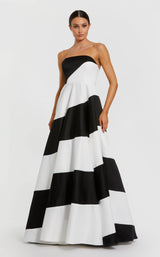 1 of 3 Mac Duggal 56190 Black/Ivory