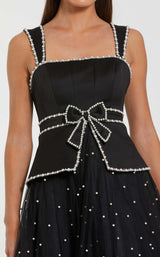 2 of 3 Mac Duggal 56206 Black/Ivory