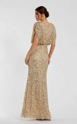 9 of 9 Mac Duggal 5640 Nude/Gold