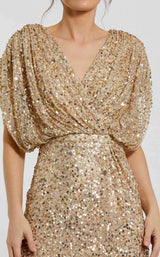 6 of 9 Mac Duggal 5640 Nude/Gold