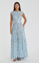 1 of 3 Mac Duggal 5647 Ice-Blue-Multi