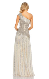 3 of 3 Mac Duggal 5679 Silver/Nude