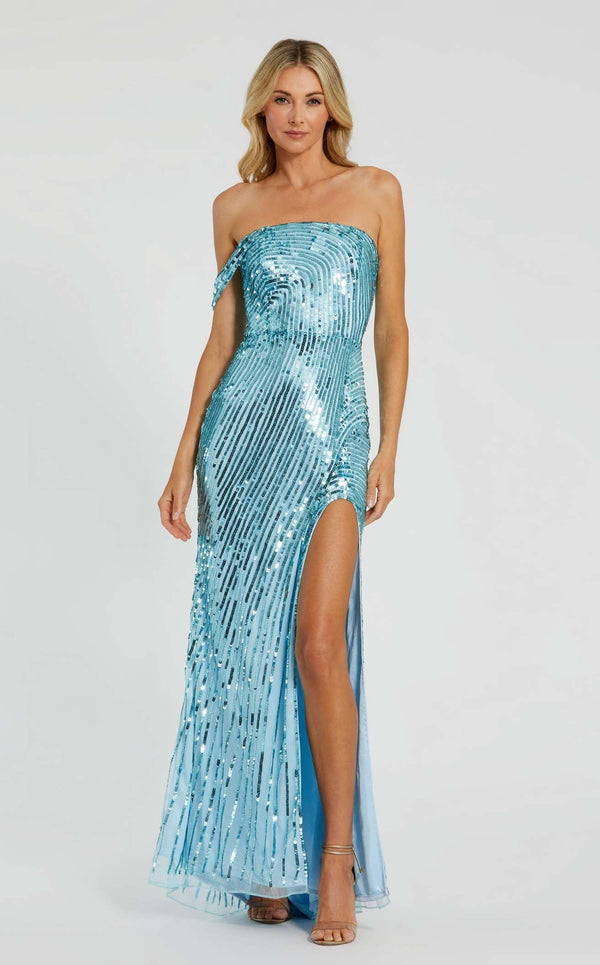 Mac Duggal 6072 Aqua