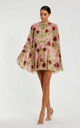 2 of 5 Mac Duggal 6123 Nude-Multi