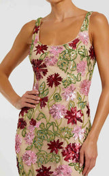 2 of 3 Mac Duggal 6124 Nude Multi