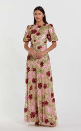 1 of 3 Mac Duggal 6125 Nude Multi