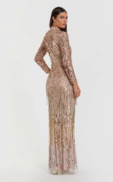 3 of 3 Mac Duggal 6187 Gold-Silver-Ombre