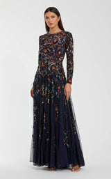 1 of 3 Mac Duggal 6198 Midnight Multi