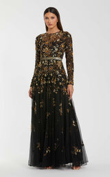 1 of 3 Mac Duggal 6200 Black/Gold