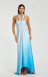 1 of 3 Mac Duggal 68501 Blue Ombre