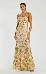 1 of 3 Mac Duggal 68606 Yellow Multi