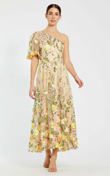 2 of 6 Mac Duggal 68607 Yellow Multi