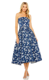 1 of 3 Mac Duggal 68617 Blue-Multi