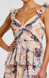 2 of 3 Mac Duggal 68742 Pink Multi