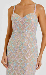 2 of 3 Mac Duggal 68886 Pastel Multi