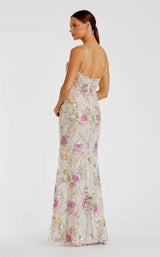 3 of 3 Mac Duggal 68891 Ivory Multi