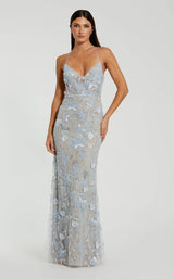 1 of 3 Mac Duggal 68892 Powder Blue