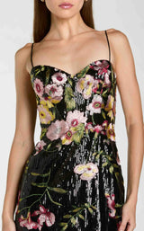 2 of 6 Mac Duggal 68896 Black Multi