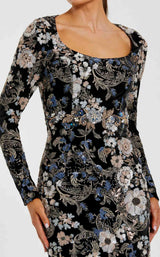 2 of 3 Mac Duggal 68978 Black Multi