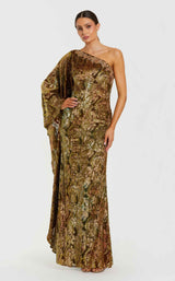 1 of 3 Mac Duggal 68981 Gold Multi