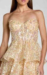 2 of 3 Mac Duggal 69044 Nude Multi