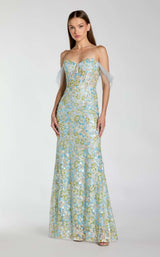 1 of 3 Mac Duggal 69045 Powder Blue