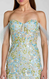 2 of 3 Mac Duggal 69045 Powder Blue