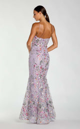3 of 3 Mac Duggal 69049 Lilac Multi