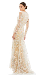 3 of 3 Mac Duggal 70239 Ivory/Nude