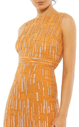 3 of 6 Mac Duggal 70264 Saffron Yellow