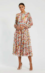 1 of 3 Mac Duggal 8130 White Multi