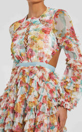 2 of 3 Mac Duggal 8130 White Multi