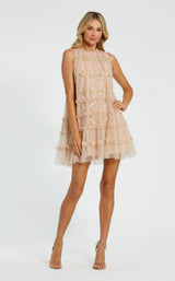1 of 3 Mac Duggal 8172 Nude-Multi