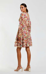 3 of 3 Mac Duggal 8261 Pink Multi